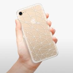 iSaprio Abstract Triangles 03 - white szilikon tok Apple iPhone 7 / 8