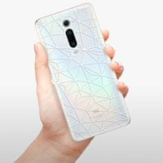 iSaprio Abstract Triangles 03 - white szilikon tok Xiaomi Mi 9T Pro