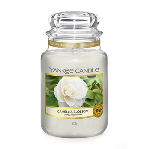Yankee Candle Gyertya egy üvegedénybe a Yankee gyertyát, Camellia virág, 623 g