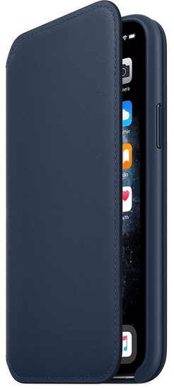 Apple iPhone 11 Pro Leather Folio - Deep Sea Blue MY1L2ZM/A