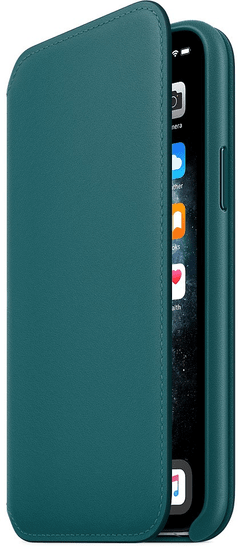 Apple iPhone 11 Pro Leather Folio - Peacock MY1M2ZM/A