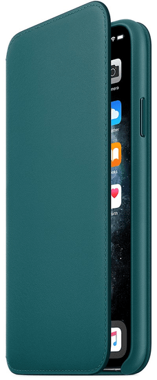 Apple iPhone 11 Pro Max Leather Folio - Peacock MY1Q2ZM/A