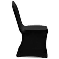 shumee 4 db nyújtható szék huzat fekete