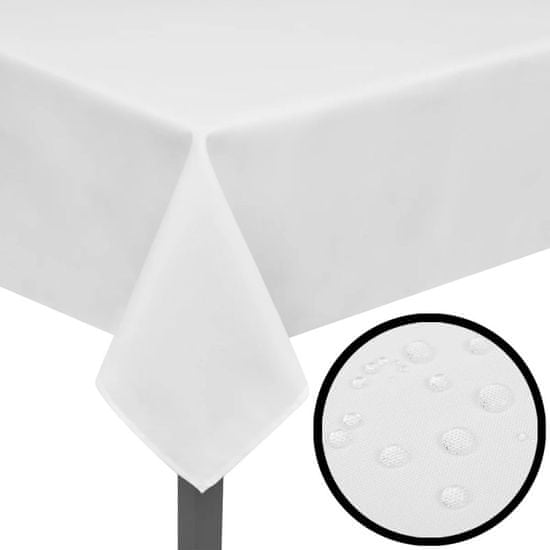 shumee 5 db asztalterítő 100 x 100 cm fehér