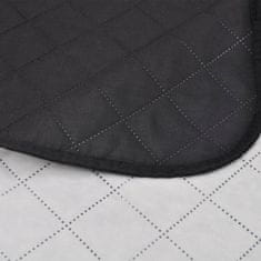 Greatstore 130887 Double-sided Quilted Bedspread Black/White 220 x 240 cm