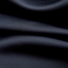 shumee 2 db fekete sötétítőfüggöny fémgyűrűkkel 140 x 175 cm 