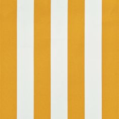 Vidaxl feltekerhető sárga és fehér napellenző 200 x 150 cm 143753
