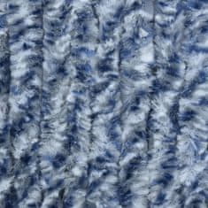 shumee kék és fehér zsenília rovarfüggöny 56 x 200 cm