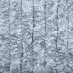 shumee fehér és szürke zsenília rovarfüggöny 100 x 220 cm