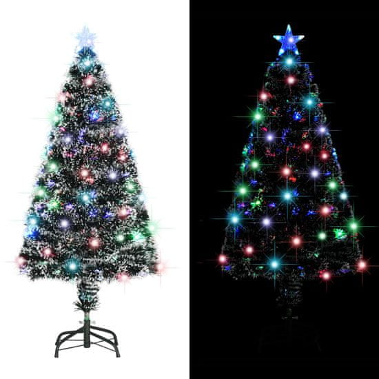 shumee optikai szálas műkarácsonyfa talppal/LED fénnyel 120 cm