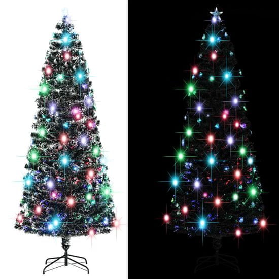 shumee optikai szálas műkarácsonyfa talppal/LED fénnyel 240 cm