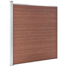 Greatstore barna WPC kerítéspanel 1045 x 186 cm