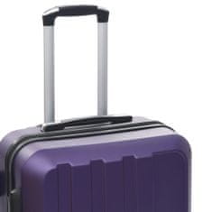 Greatstore 3 db lila keményfalú ABS gurulós bőrönd