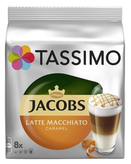 Tassimo T-Disc Latte Macchiato Caramel Kávékapszula, 2 x 8 db