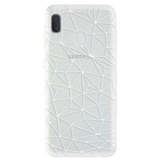 iSaprio Abstract Triangles 03 - white szilikon tok Samsung Galaxy A20e