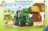 Mezőgazdasági traktor puzzle 15 db