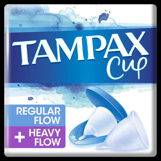 Tampax Menstruációs kehely, Multipack Normal Flow + Heavy Flow, 2 db