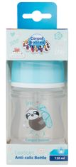 Canpol babies EXOTIC ANIMALS széles nyakú palack, 120 ml, kék