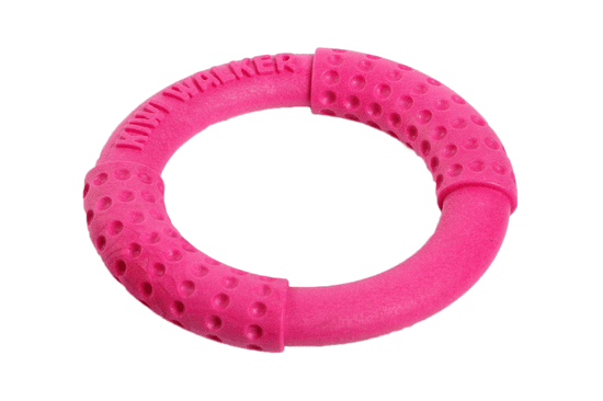 KIWI WALKER Dobáló és úszó karika TPR műanyagból rózsaszín, 18 cm