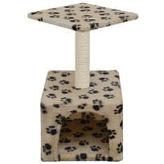 Greatstore bézs macskabútor szizál kaparófával 55 cm