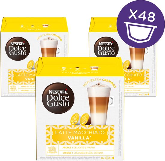 NESCAFÉ Dolce Gusto® kávékapszulák Latte Macchiato Vanilla 3-as csomagolás
