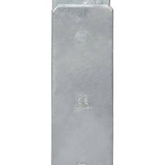 shumee 6 db ezüstszínű horganyzott acél kerítéshorgony 14 x 6 x 60 cm