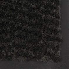 Vidaxl 2 db fekete négyszögletes bolyhos szennyfogó szőnyeg 120x180 cm 3051618