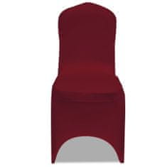 Vidaxl 18 db burgundi vörös sztreccs székszoknya 3051644