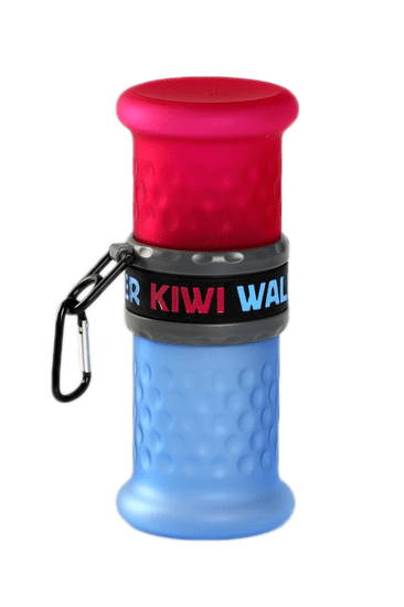 KIWI WALKER Utazási palack 2 az 1-ben, rózsaszín/kék