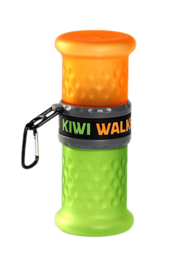 KIWI WALKER Utazási palack 2 az 1-ben, narancssárga/zöld