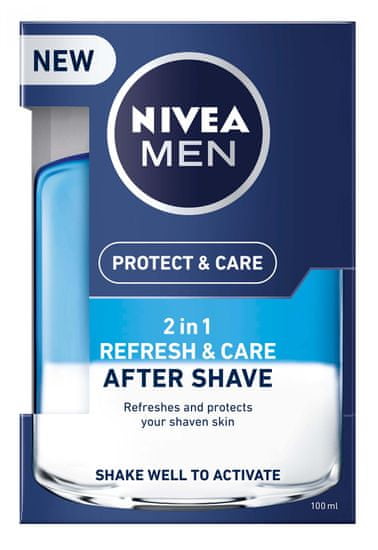 Nivea Ápoló borotválkozás utáni arcvíz 2v1 Men Refresh&Care 100 ml