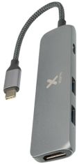 Xtorm USB-C Hub 4-in-1 Braided Cable 60 W PD XC203