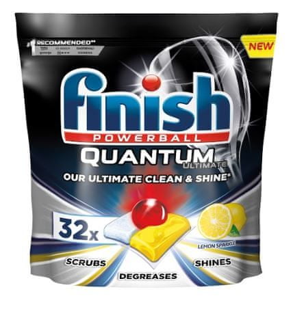 Finish Quantum Ultimate Lemon Sparkle - mosogatógép kapszula 32 db