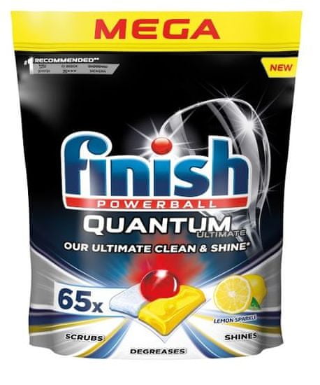 Finish Quantum Ultimate Lemon Sparkle - mosogatógép kapszula 65 db