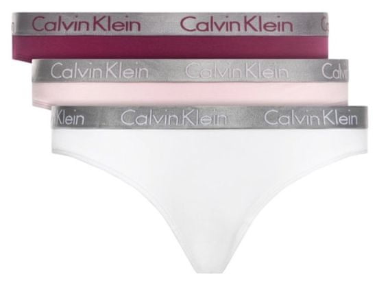 Calvin Klein női tanga hármas csomagolás QD3590E Thong 3PK