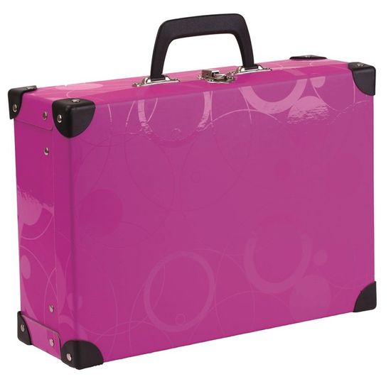 Oxybag Laminált bőrönd szögletes ólmozott NEO COLORI rózsaszín