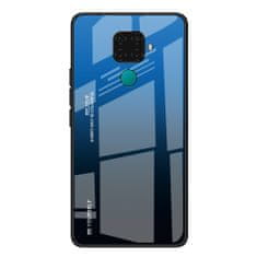 MG Gradient Glass műanyag tok Huawei Mate 30 Lite, fekete-kék
