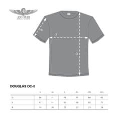ANTONIO T-shirt ikermotoros síkkal DOUGLAS DC-3, M