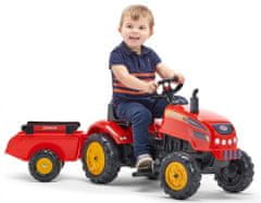 Falk Lábbal hajtható traktor Xtractor piros