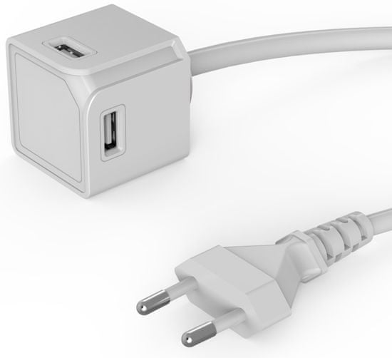 Allocacoc USBcube Extended 4× USB-A White