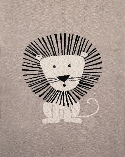 Petite&Mars Takaró Harmony Brave Lion 100 % pamut 80 × 100 cm