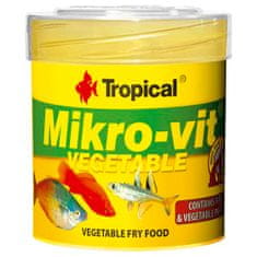 TROPICAL Mikro-vit Vegetable 50ml/32g növényi összetevőkben gazdag ivadék táp