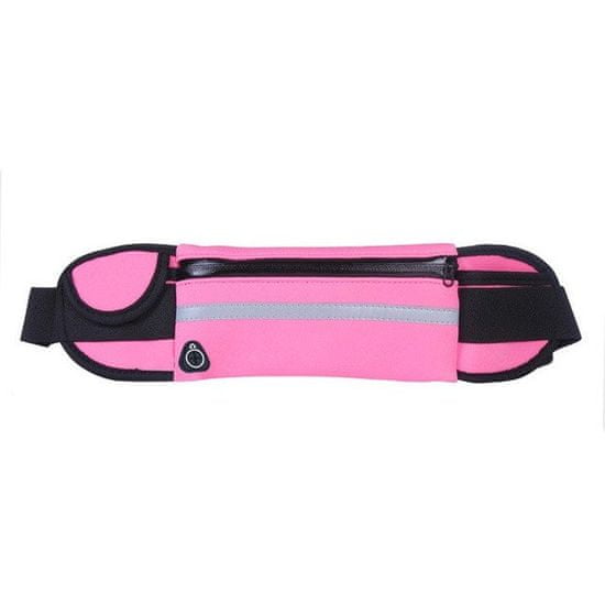 MG Ultimate Running Belt futó öv, palacktartó és fülhallgató kimenet, rózsaszín