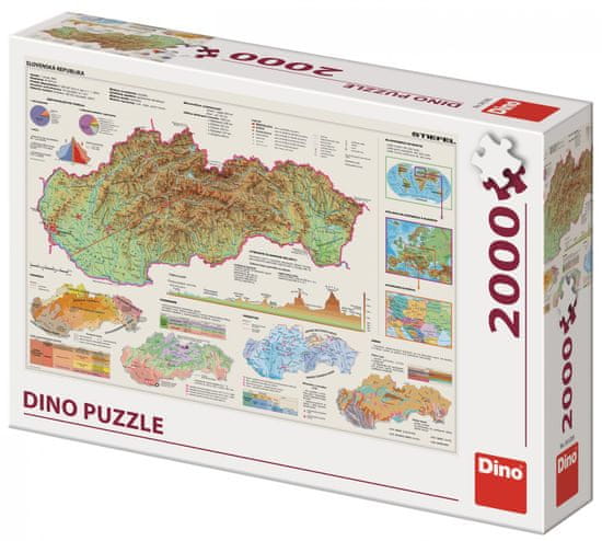 DINO Szlovákia térkép 2000 darab