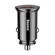 BASEUS Circular USB / USB-C 30W autós töltő, fekete