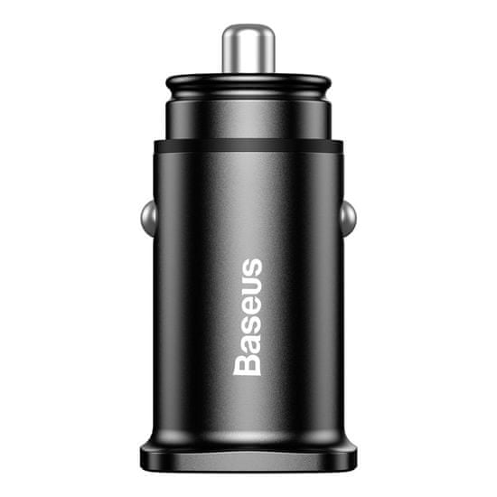 BASEUS Square 2x USB QC 3.0 autós töltő, fekete
