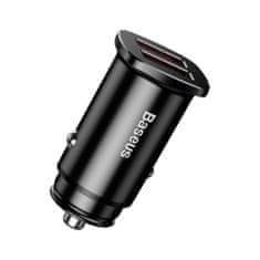 BASEUS Square 2x USB QC 3.0 autós töltő, fekete