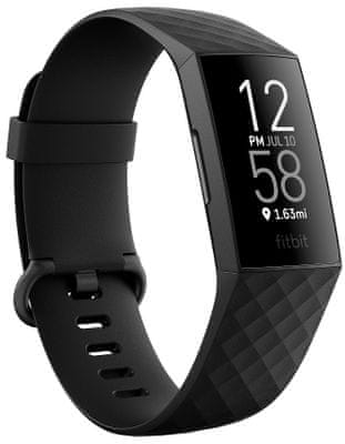 Fitnesz karpánt Fitbit Charge 4, érintésmentes fizetés, GPS, multi sport, szívtevékenység zónák, alvásmérés, hosszú üzemidő, vízálló