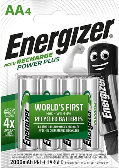 Energizer Power Plus AA 1.2V 2000mAh újratölthető akkumulátor 4db E300626700