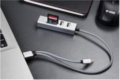 Yenkee USB C OTG HUB + olvasó YHC 103 SR